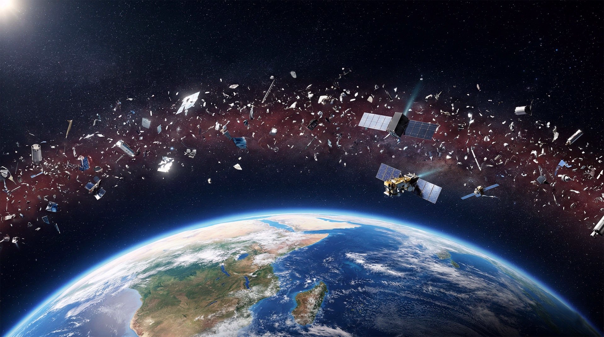 ESA visualisation of orbital debris in LEO — 2026
