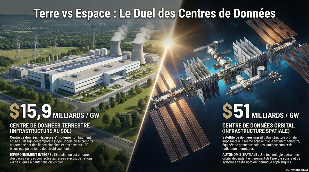 Cost comparison ground vs orbital datacenter